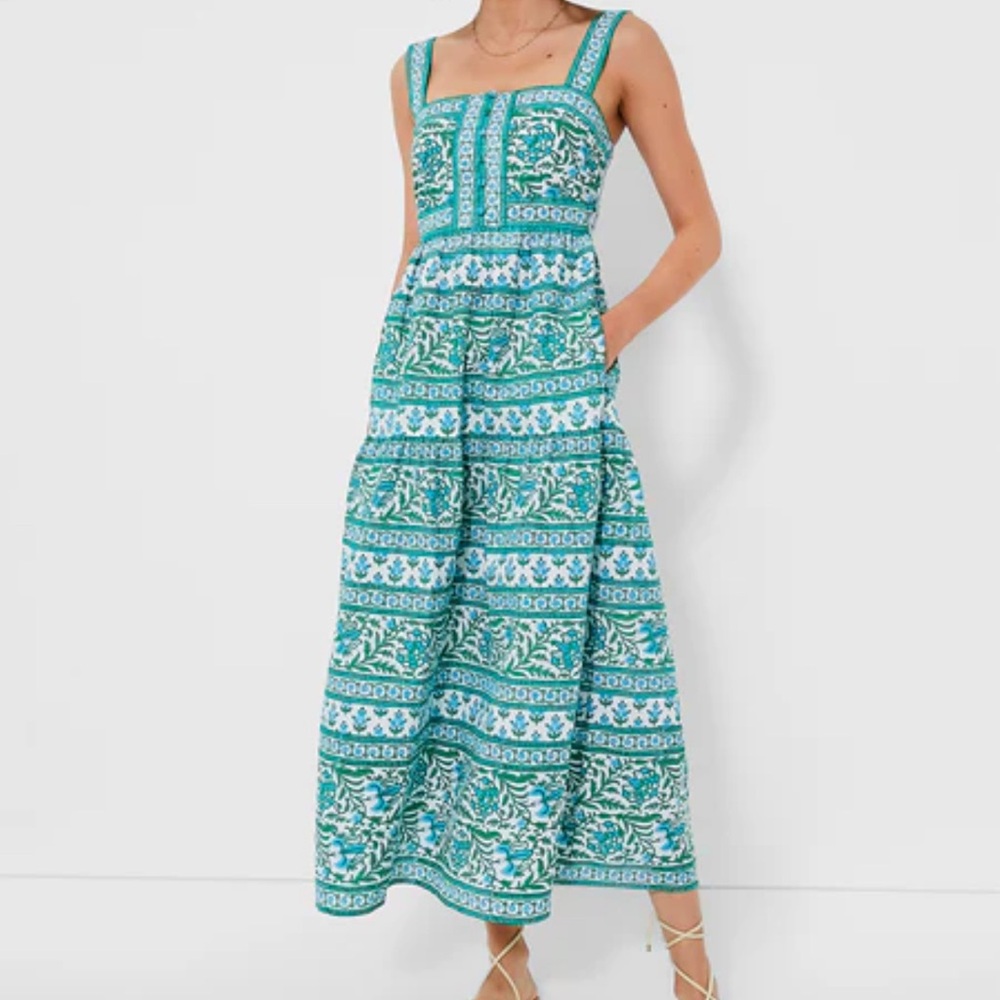 Tuckernuck Aqua Mix Lucia Dress size L